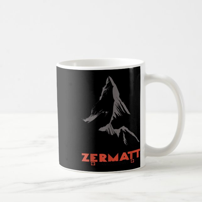 Moutain in Zermatt, Valais, Schweiz Kaffemugg (Höger)