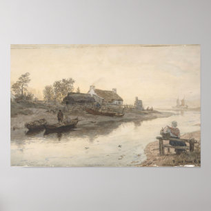 Mouth at Brodick, Arran, Skottland (1877) Poster