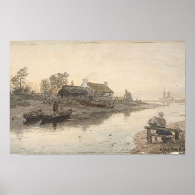 Mouth at Brodick, Arran, Skottland (1877) Poster (Framsidan)