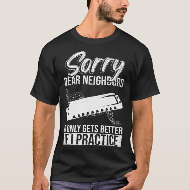 Mouth Harp And harmonicist T Shirt (Framsida)