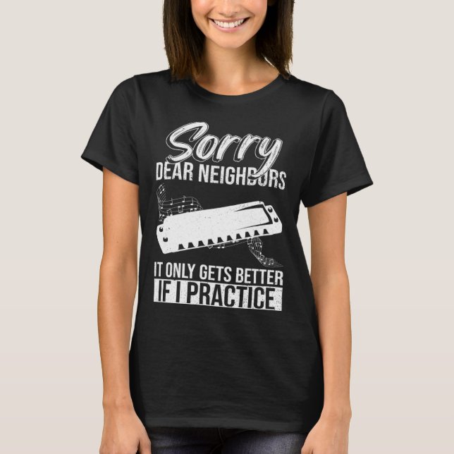 Mouth Harp And harmonicist T Shirt (Framsida)