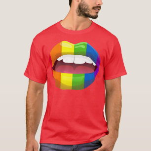 Mouth Pride Month LGBTQ+ LGBT Läppar T Shirt