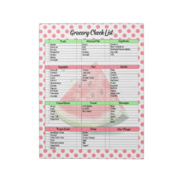 Mouth Watering Watermelon Livsmedel List Anteckningsblock