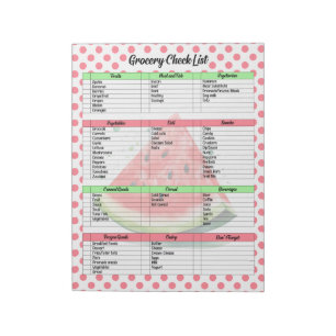 Mouth Watering Watermelon Livsmedel List Anteckningsblock