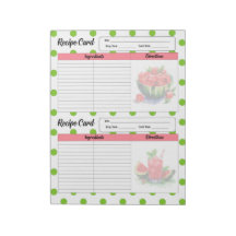 Mouth Watering Watermelon Recipe Card