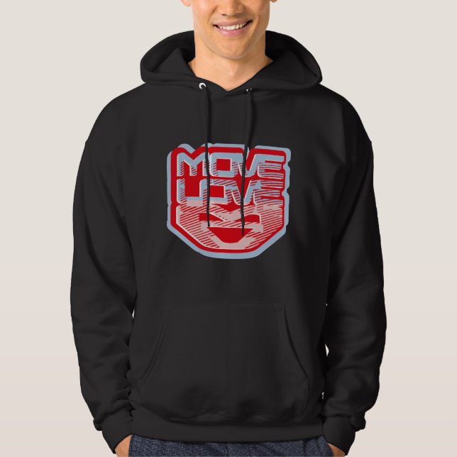 MOVE LOVE HEART BY MASANSER PIXELAT HOODIE (Framsida)