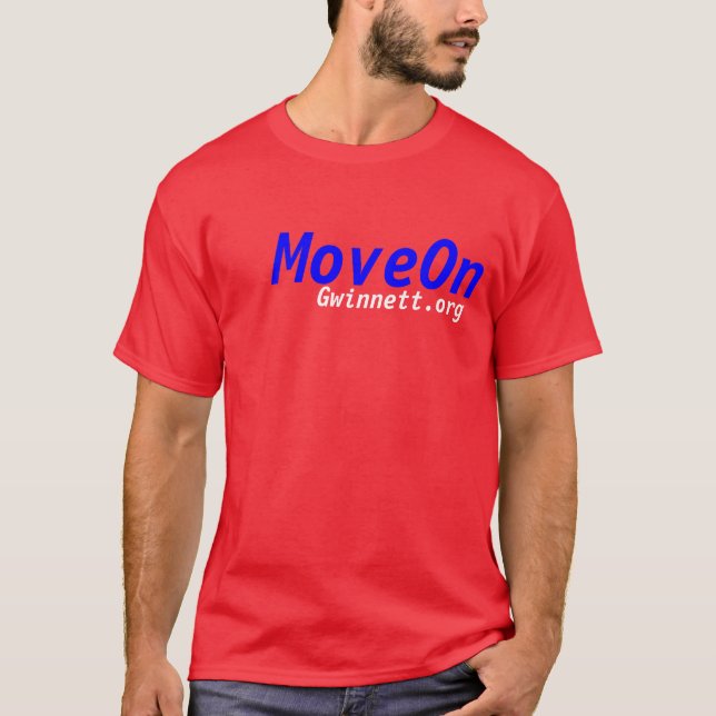 MoveOn röda Gwinnett - Tee (Framsida)
