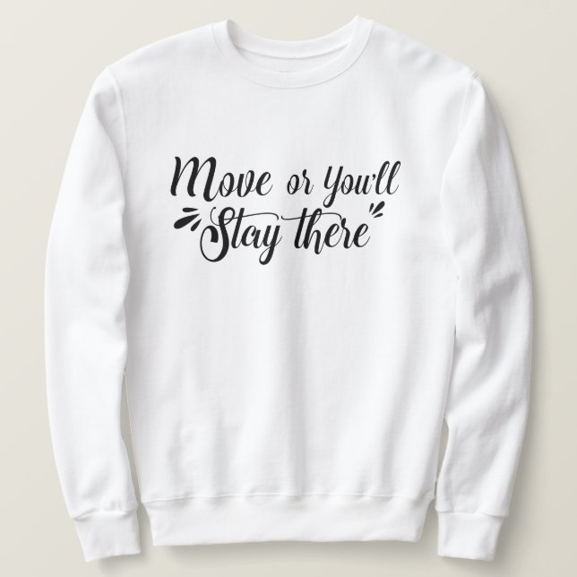 MoveOrYST - SjälvMotiverande Grundläggande Herr Tr Lång Ärmad Tröja (Design framsida)