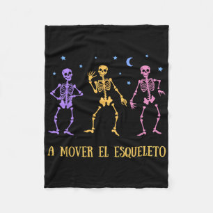 Mover El Esqueleto Funny Spain Halloween Fleecefilt