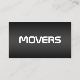 Movers Black Visitkort
