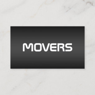 Movers Black Visitkort