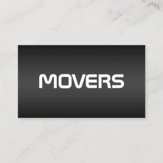 Movers Black Visitkort