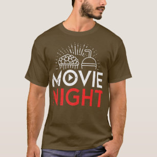 Movie Älskare Popcorn Cinema Movie Night184 T Shirt