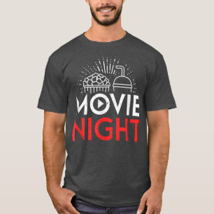 Movie Älskare Popcorn Cinema Movie Night T Shirt
