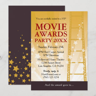 Movie Awards Party-inbjudan Inbjudningar