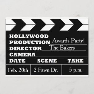 Movie Awards Party-inbjudningar Inbjudningar