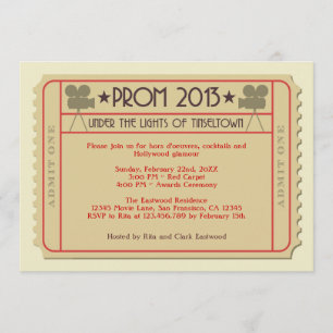 Movie Biljett Awards Ceremonys inbjudan