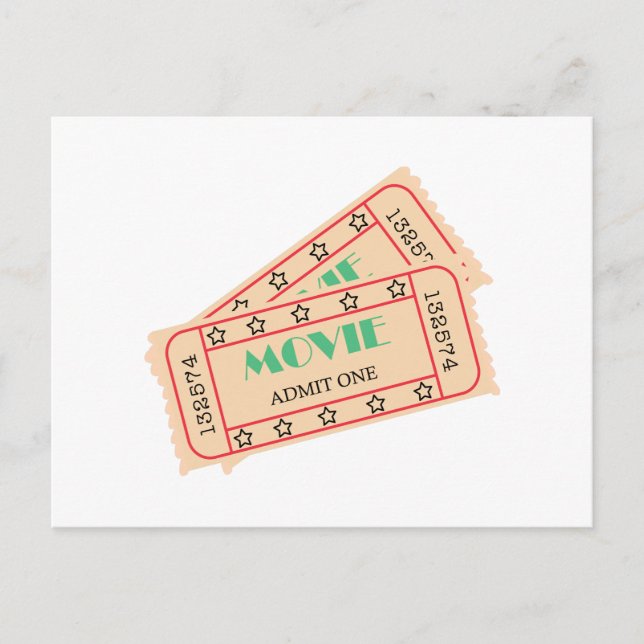 Movie Biljett Vykort (Framsida)