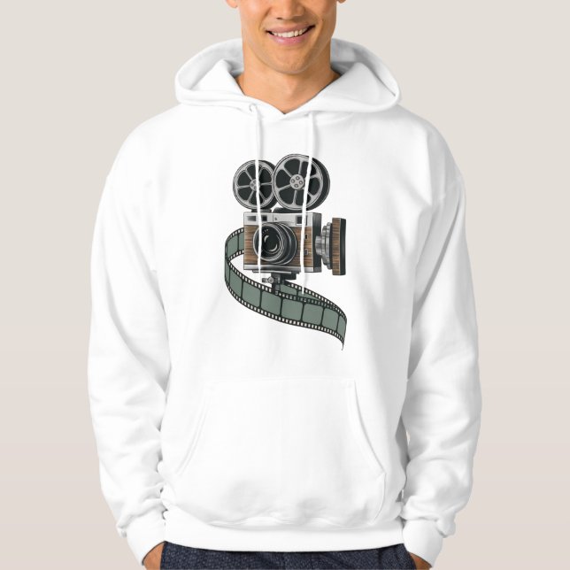 Movie Camera Hoodie (Framsida)