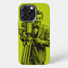 Movie cameraman vintage lime green 