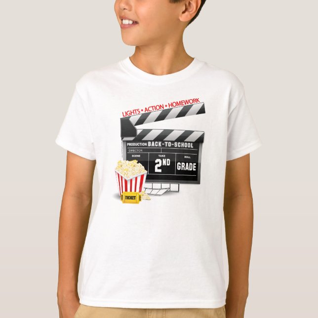 Movie Clapboard 2:a Klass T-shirt (Framsida)
