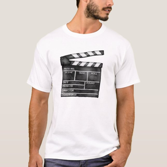 Movie Clapper Board T-Shirt (Framsida)