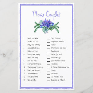 Movie Couple Succulching Matching Game