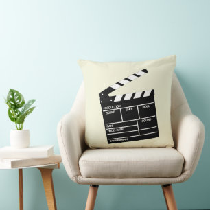 Movie Director Clap Clapper Clapperboard Design Kudde
