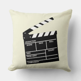 Movie Director Clap Clapper Clapperboard Design Kudde