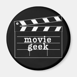 Movie Geek med Clapboard Magnet