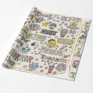 Movie Genres. TV-program, seriens underbara Doodle Presentpapper