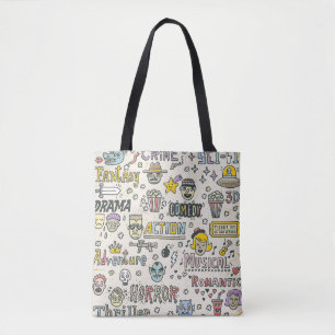 Movie Genres: TV Visar Doodle Set Tygkasse