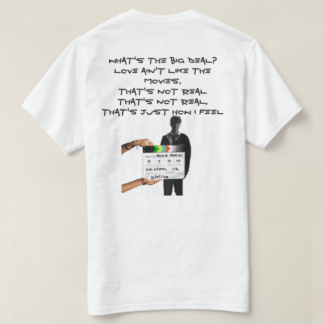 Movie Magic Zac Greer T Shirt (Design baksida)