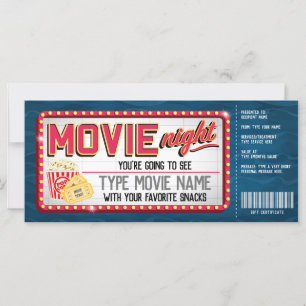 Movie Nght Gift-certifikat