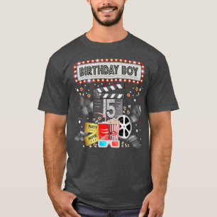 Movie Night Födelsedagsfest Pajama Slumber Popcorn T Shirt