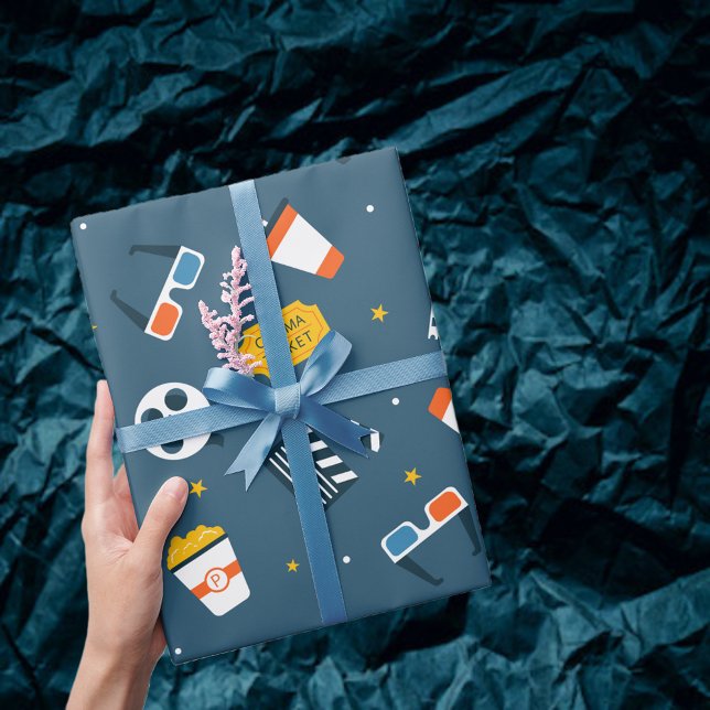 Movie Night Iconic Gift Presentpapper (Skapare uppladdad)