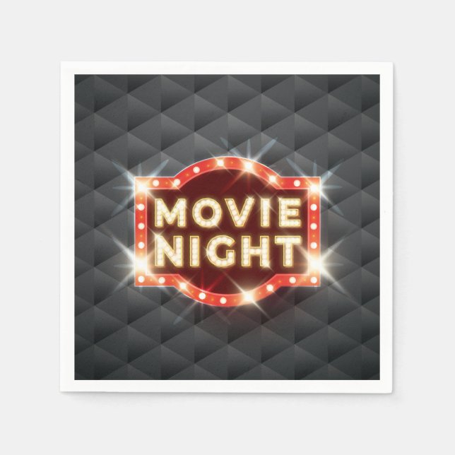 Movie Night Luxury Pappersservett (Framsidan)