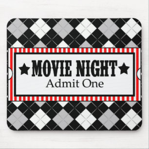 *Movie Night* Movie Biljett Mousepad Musmatta