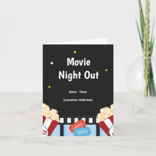 Movie Night Out Backyard Party Inbjudan