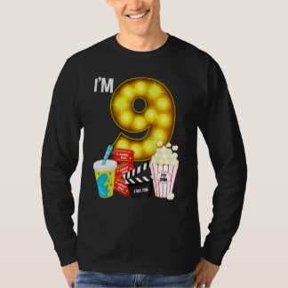 Movie Night Party 9:e födelsedagstorget Movie Them T Shirt