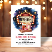Movie Night Popcorn Barns födelsedag