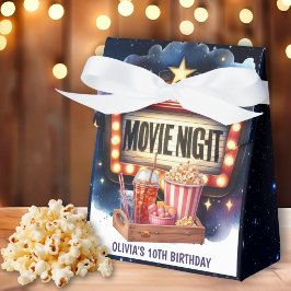 Movie Night Popcorn Barns födelsedag Presentaskar