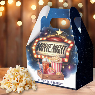 Movie Night Popcorn Barns födelsedag Presentaskar