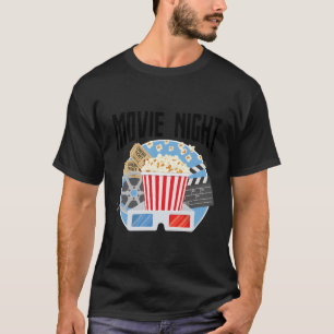 Movie Night Popcorn Theater Film Student T Shirt