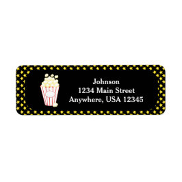 Movie Night Theme | Popmajs | PERSONLIG Returadress Etikett