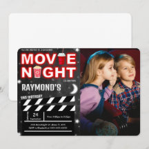 Movie Nnight Photo-inbjudan