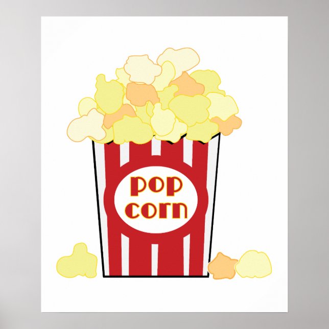 Movie Popcorn Art Poster (Framsidan)