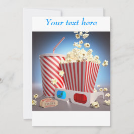 Movie popcorn-inbjudningar inbjudningar
