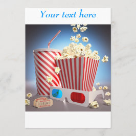Movie popcorn-inbjudningar inbjudningar