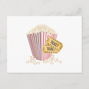 Movie Popcorn Vykort